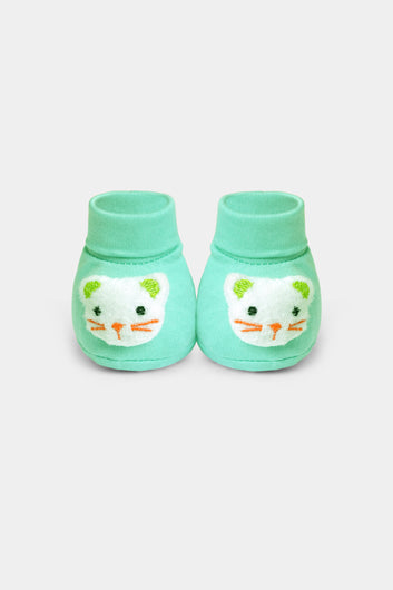 Baby Mint Green 3D Cat Booties