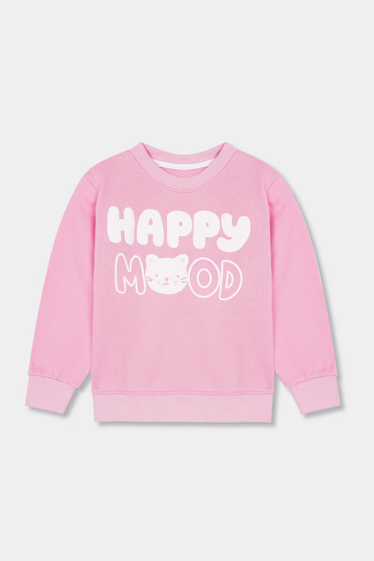 Petal Pink "Happy Mood" Sweatshirt