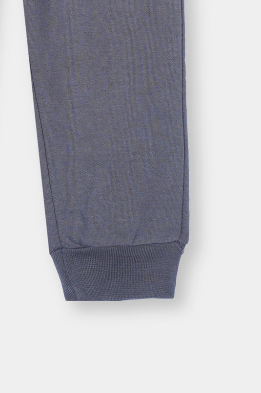 Charcoal Organic Fleece Trouser for Kids