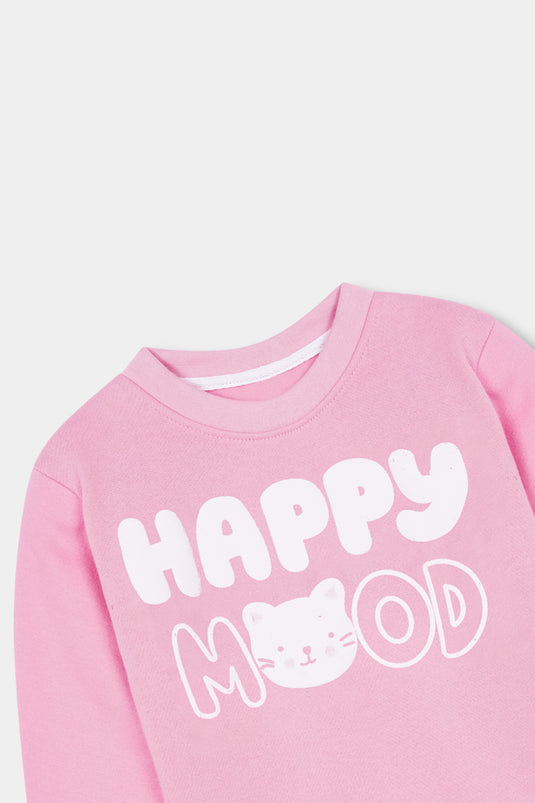 Petal Pink "Happy Mood" Sweatshirt