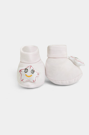 Baby Pink 3D Star Booties