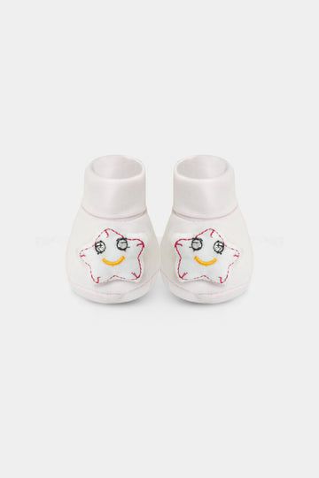Baby Pink 3D Star Booties