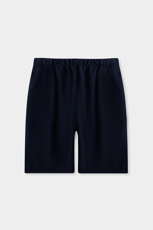 Midnight Navy Cotton Terry Shorts