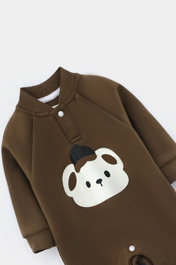 Cozy Bear Henley Romper