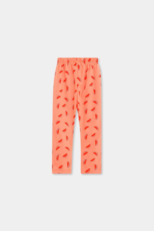 Watermelon Splash Ribbed Tights