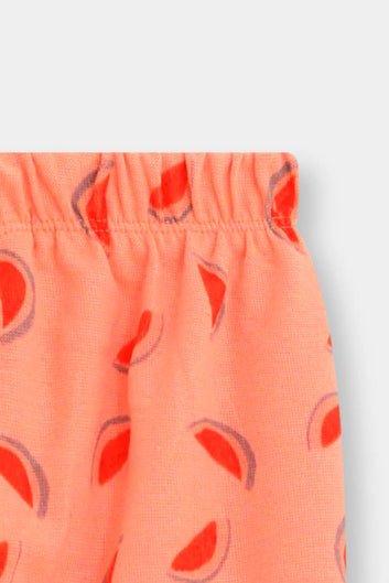 Watermelon Splash Ribbed Tights