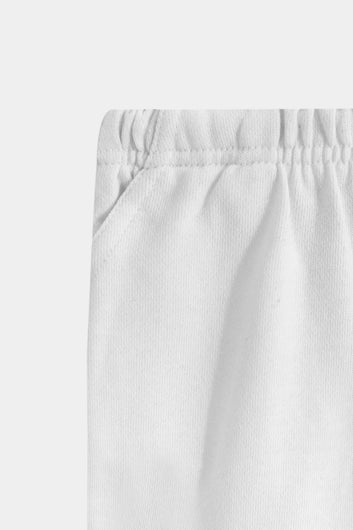 Classic White Cotton Terry Shorts