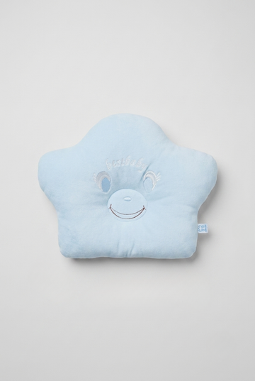 Starry Smile Baby Head Shaping Pillow – Soft Blue