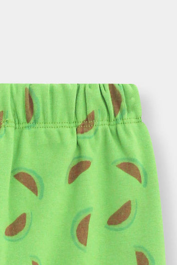 Green Melon Ribbed Tights