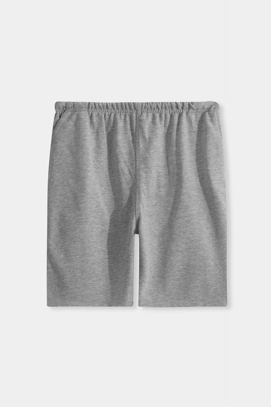 Light Grey Cotton Terry Shorts