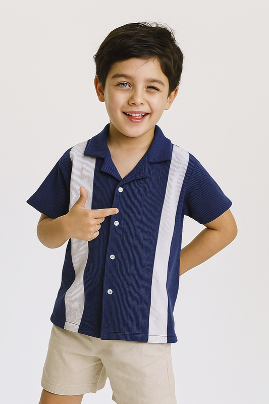Coastal Waffle Panel Shirt