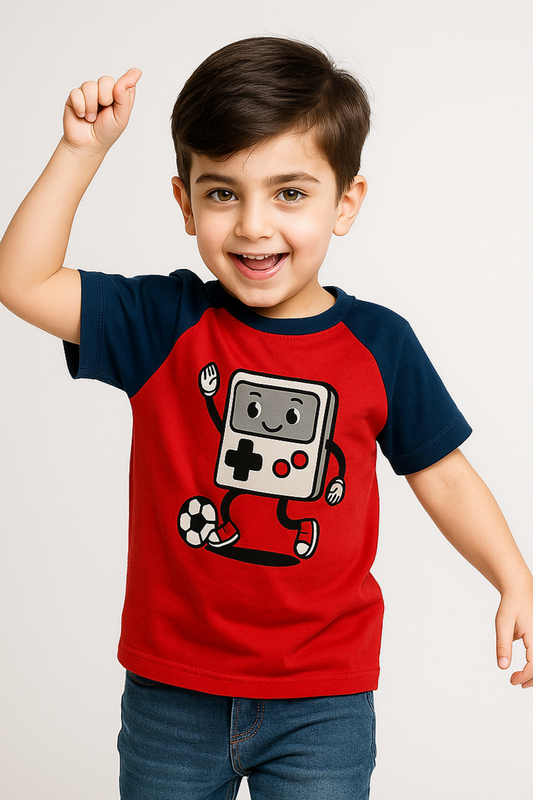 Game On Soccer Tee – Red & Navy Combo