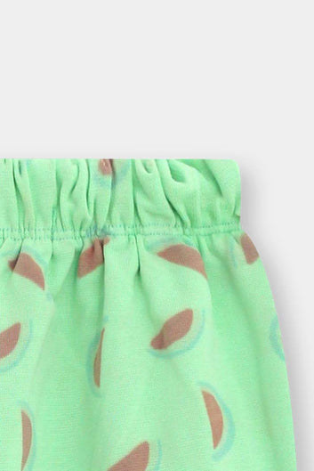 Melon Splash Ribbed Tights