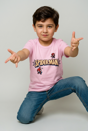 Spider-Man Web-Swing Tee – Pink
