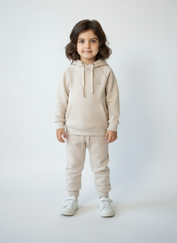 Minimalist Kids' Beige Tracksuit