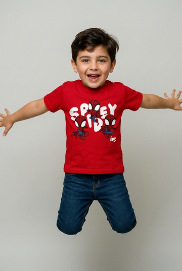 "Spidey Kid" Tee – Red