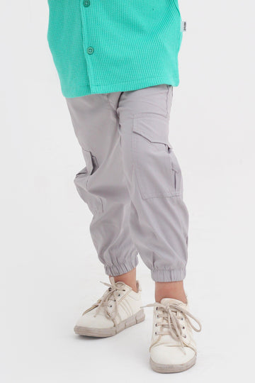 Slate Explorer Cotton Cargo Trousers
