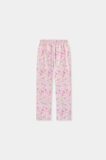 Floral Breeze Ribbed Tights