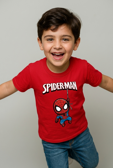 Spider-Man Hanging Web Tee – Red