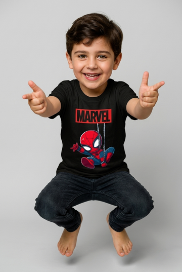 Marvel Spider-Man Swing Tee – Black