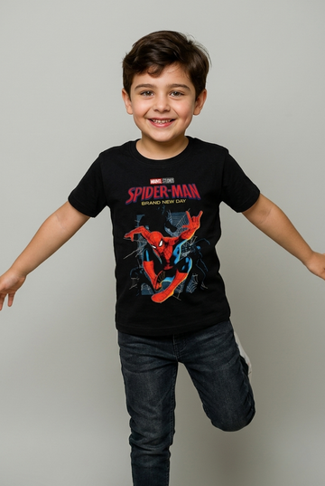 Marvel Studios Spider-Man "Brand New Day" Tee – Black