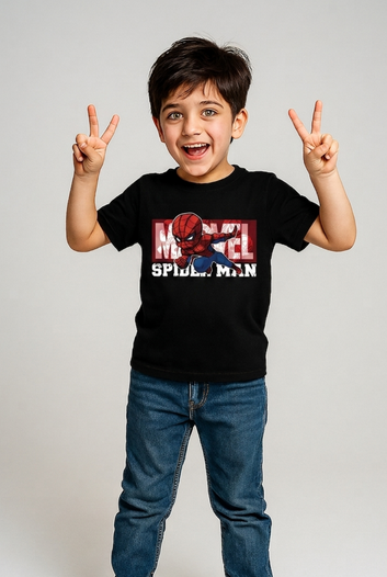 Marvel Spider-Man Action Tee – Black