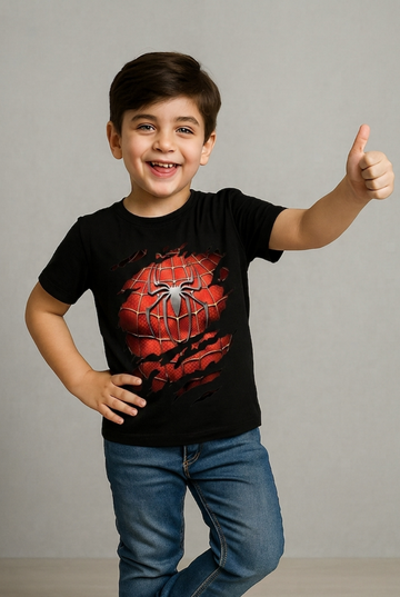 Spider-Man Ripped Suit Tee – Black