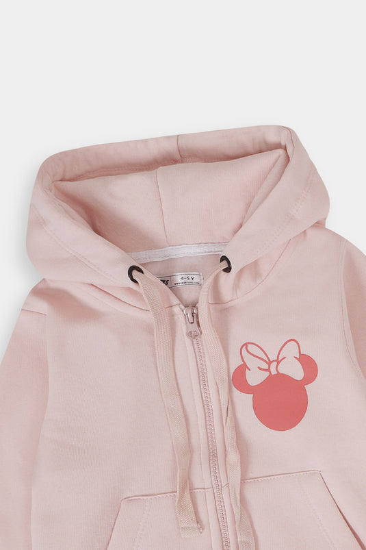 Baby Pink Minnie Mouse Tracksuit for Girls