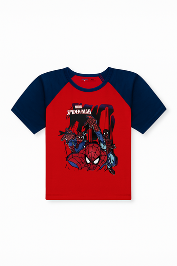 Spider-Man Web Reach Tee - Red and Navy
