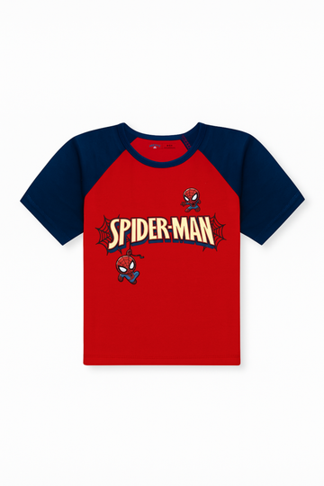 Spider-Man Web-Swing Tee - Red and Navy