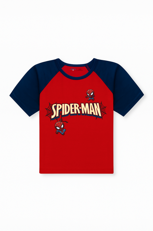 Spider-Man Web-Swing Tee - Red and Navy
