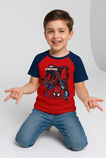 Spider-Man "Web Reach" Tee – Red &amp; Navy