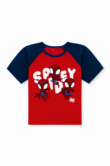Spidey Kid Tee - Red and Navy