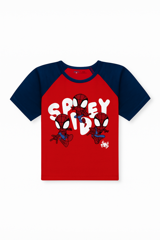 Spidey Kid Tee - Red and Navy