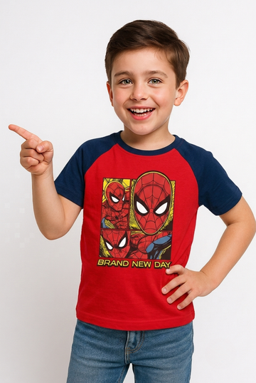 Spider-Man "Brand New Day" Tee – Red &amp; Navy