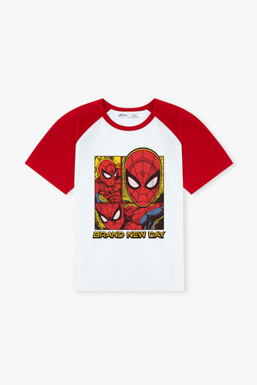 Spider-Man Brand New Day Tee - White and Red