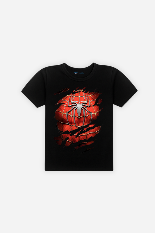 Spider-Man Ripped Suit Tee - Black