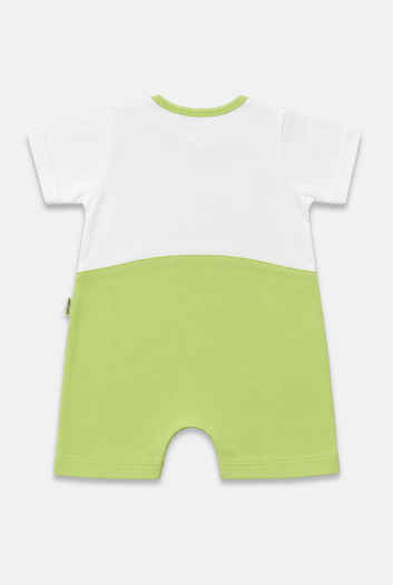 Frog Face Cotton Dungaree style Romper