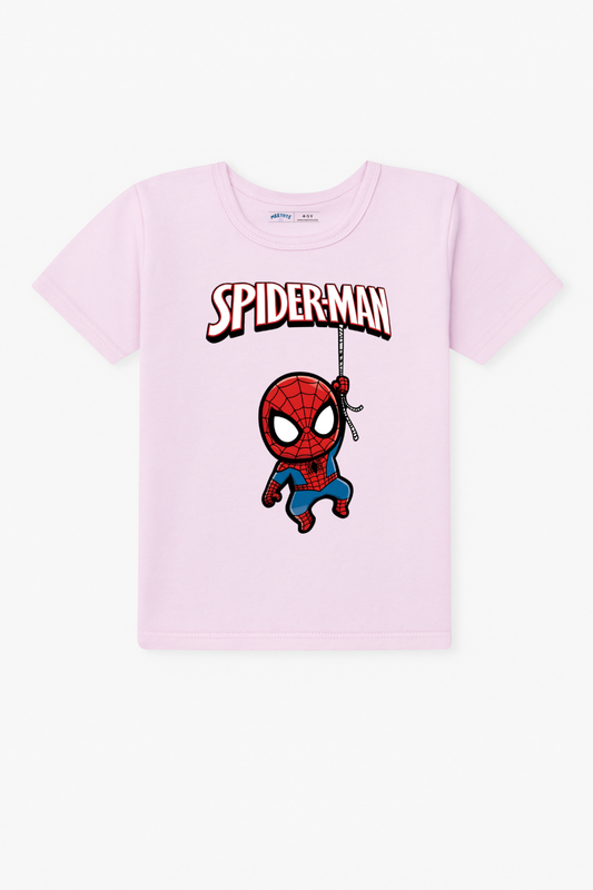 Spider-Man Hanging Web Tee - Pink