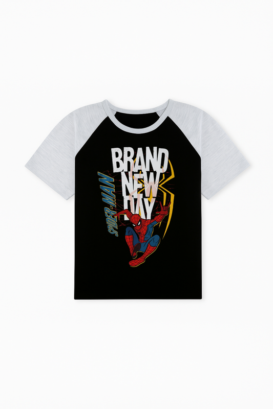 Spider-Man Brand New Day Tee - Black and Grey