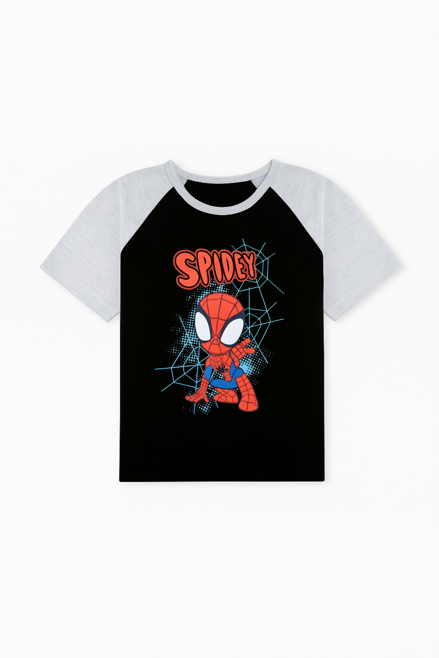 Spidey Web Tee - Black and Grey