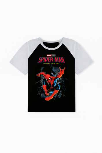 Marvel Studios Spider-Man Brand New Day Tee - Black and Grey