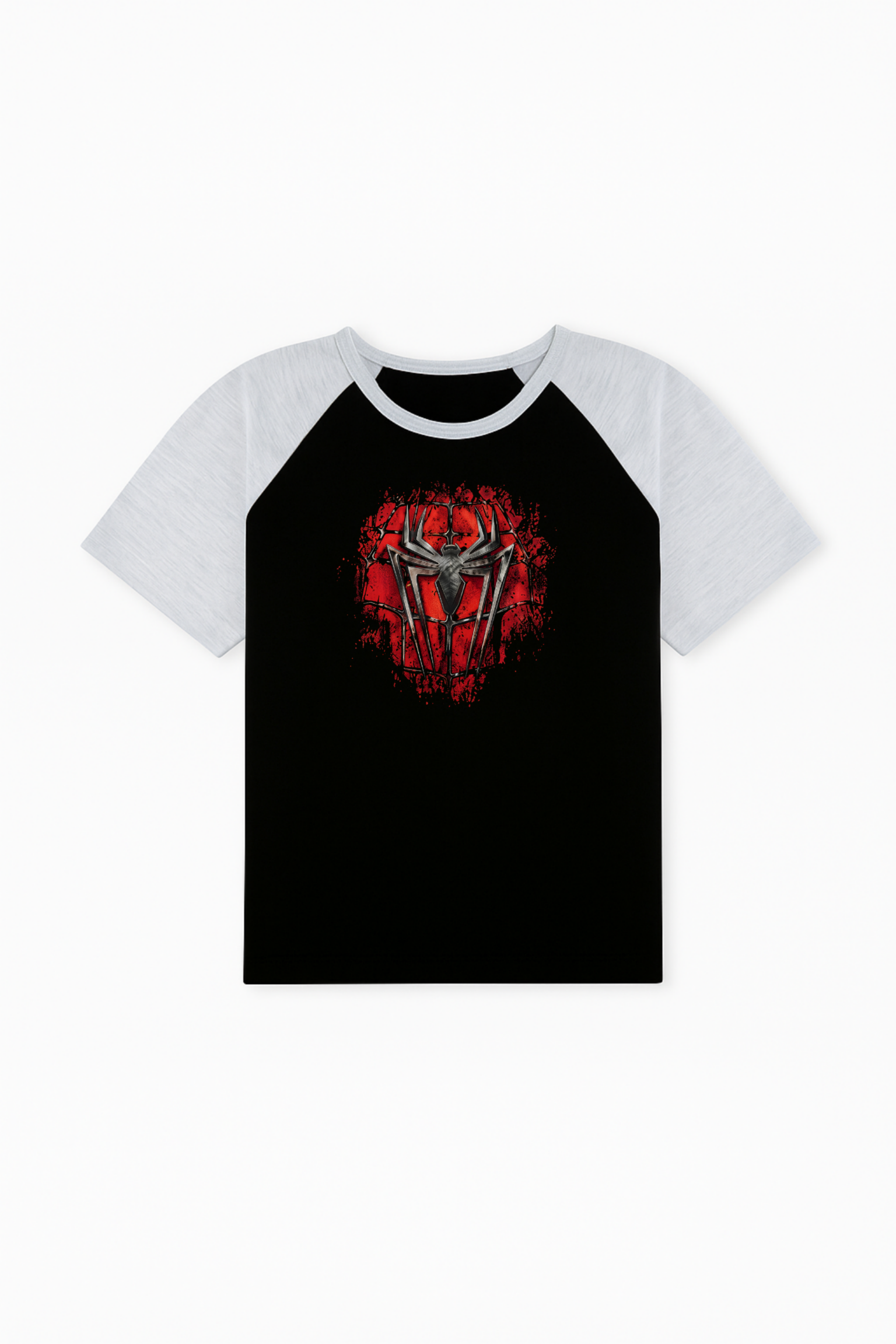 Spider-Man Emblem Tee - Black and Grey