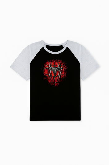 Spider-Man Emblem Tee - Black and Grey