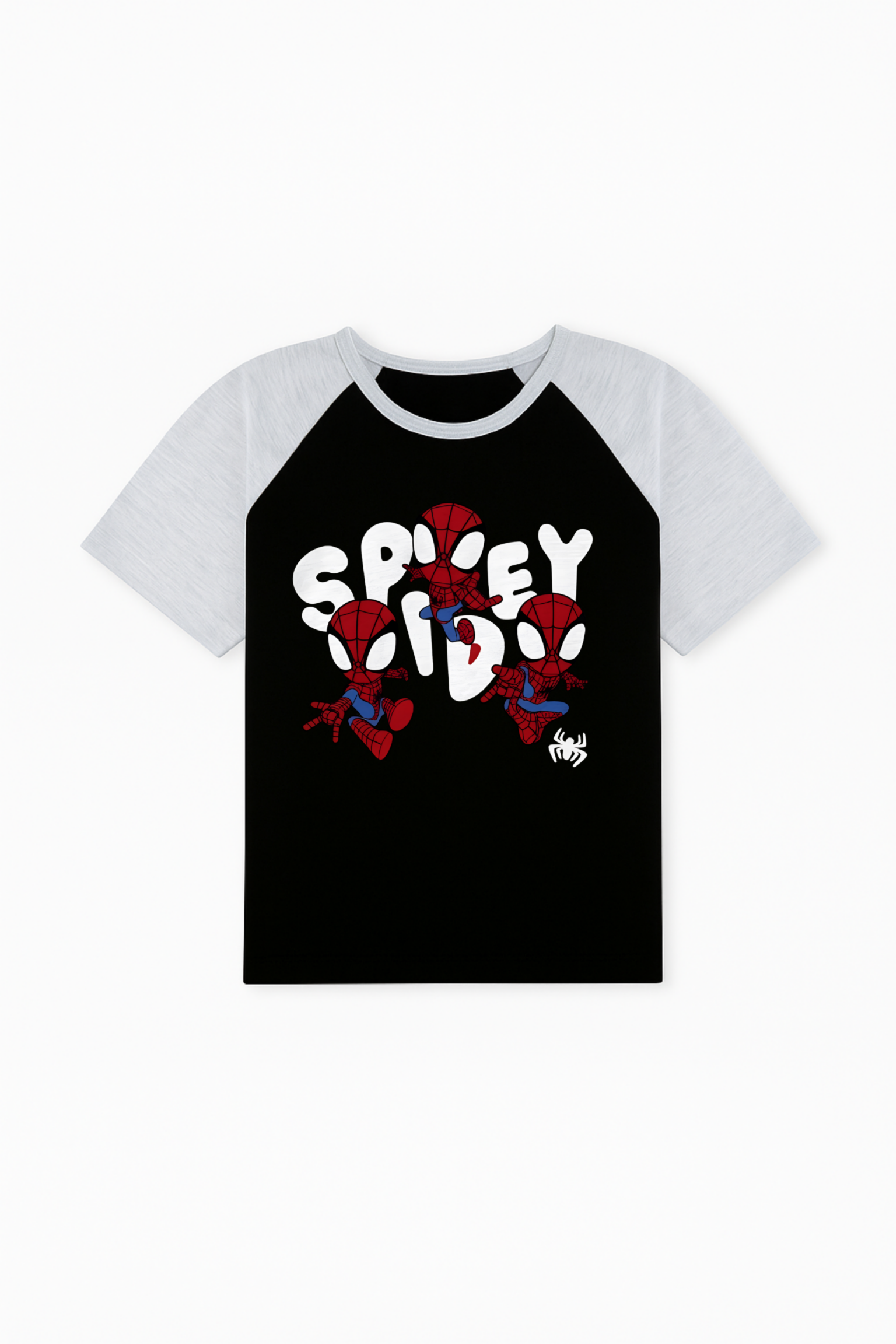 Spidey Kid Tee - Black and Grey