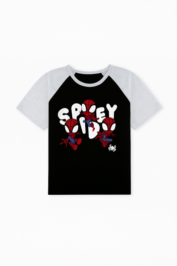 Spidey Kid Tee - Black and Grey
