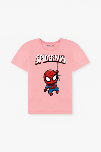 Spider-Man Hanging Web Tee - Pink V2