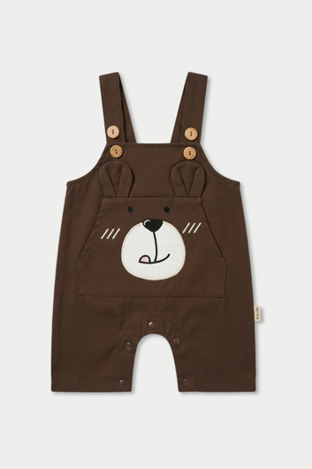 Brown Bear Cub Dungaree Set