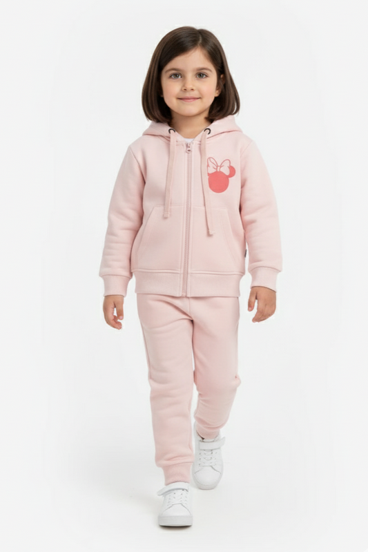 Baby Pink Minnie Mouse Tracksuit for Girls
