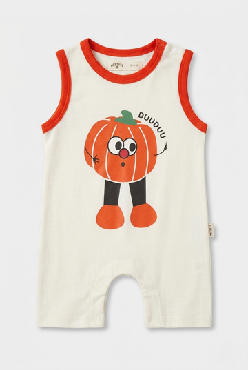 Pumpkin Character Summer Romper